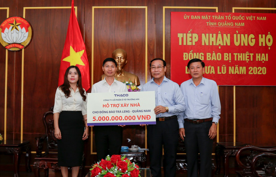 THACO xây lại ngôi làng cho đồng bào xã Trà Leng