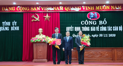 Quảng B&igrave;nh v&agrave; Quảng Nam điều động, bổ nhiệm nhiều l&atilde;nh đạo chủ chốt - Ảnh 2.
