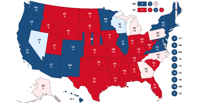 Bầu cử Mỹ: Bang Wisconsin bất ngờ đổi m&agrave;u từ hồng sang xanh nhạt, &ocirc;ng Biden th&ecirc;m hy vọng - Ảnh 2.