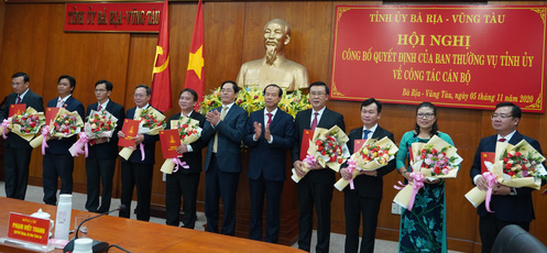 Bà Rịa-Vũng Tàu: Điều động, bổ nhiệm nhiều vị trí quan trọng - Ảnh 1.