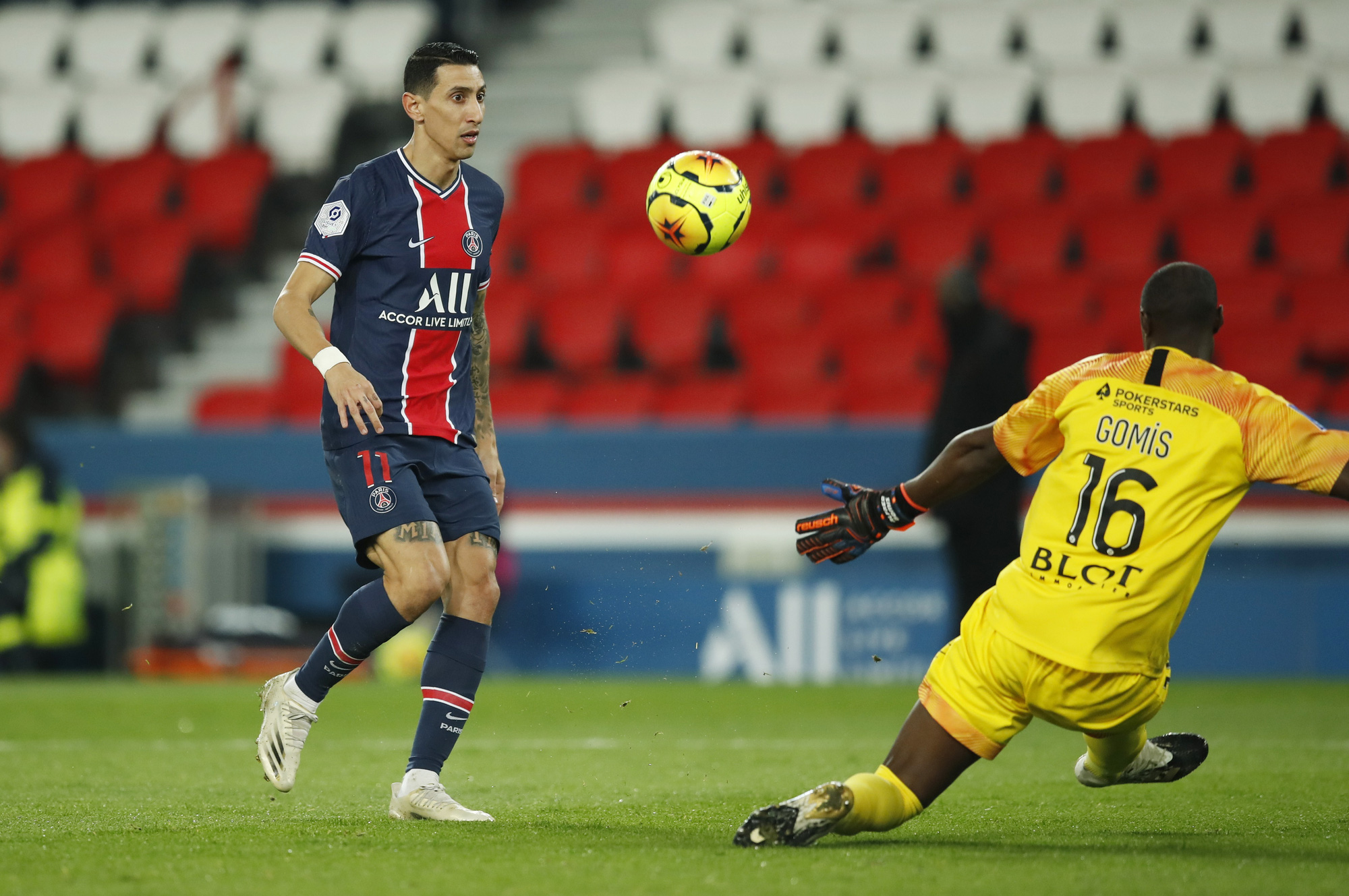 Di Maria lập c&uacute; đ&uacute;p, PSG tiếp tục ở đỉnh bảng Ligue 1 - Ảnh 1.