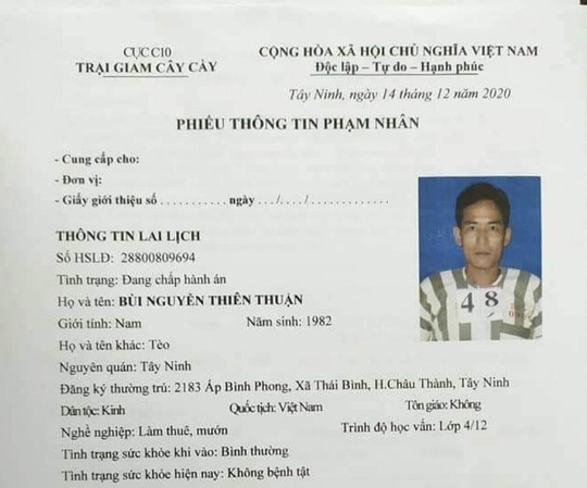 Truy nã 2 phạm nhân trốn khỏi trại giam khi đang thụ án tội giết người