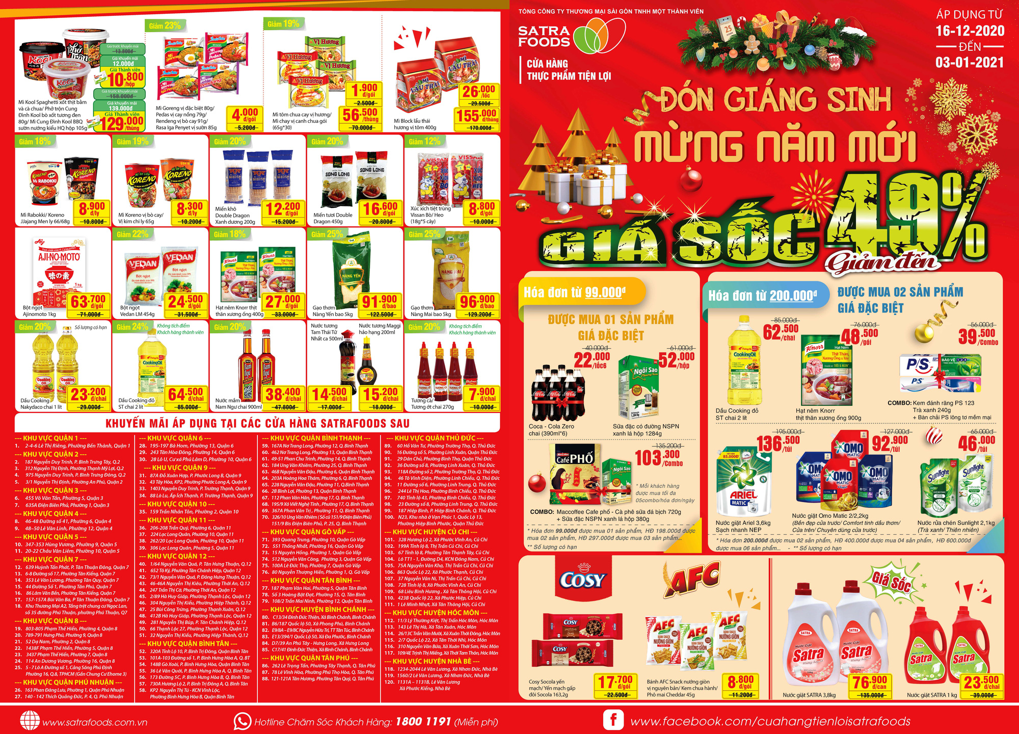 Hệ thống b&aacute;n lẻ SATRA khuyến mại &ldquo;Đ&oacute;n gi&aacute;ng sinh - Mừng năm mới 2021&rdquo; - Ảnh 3.