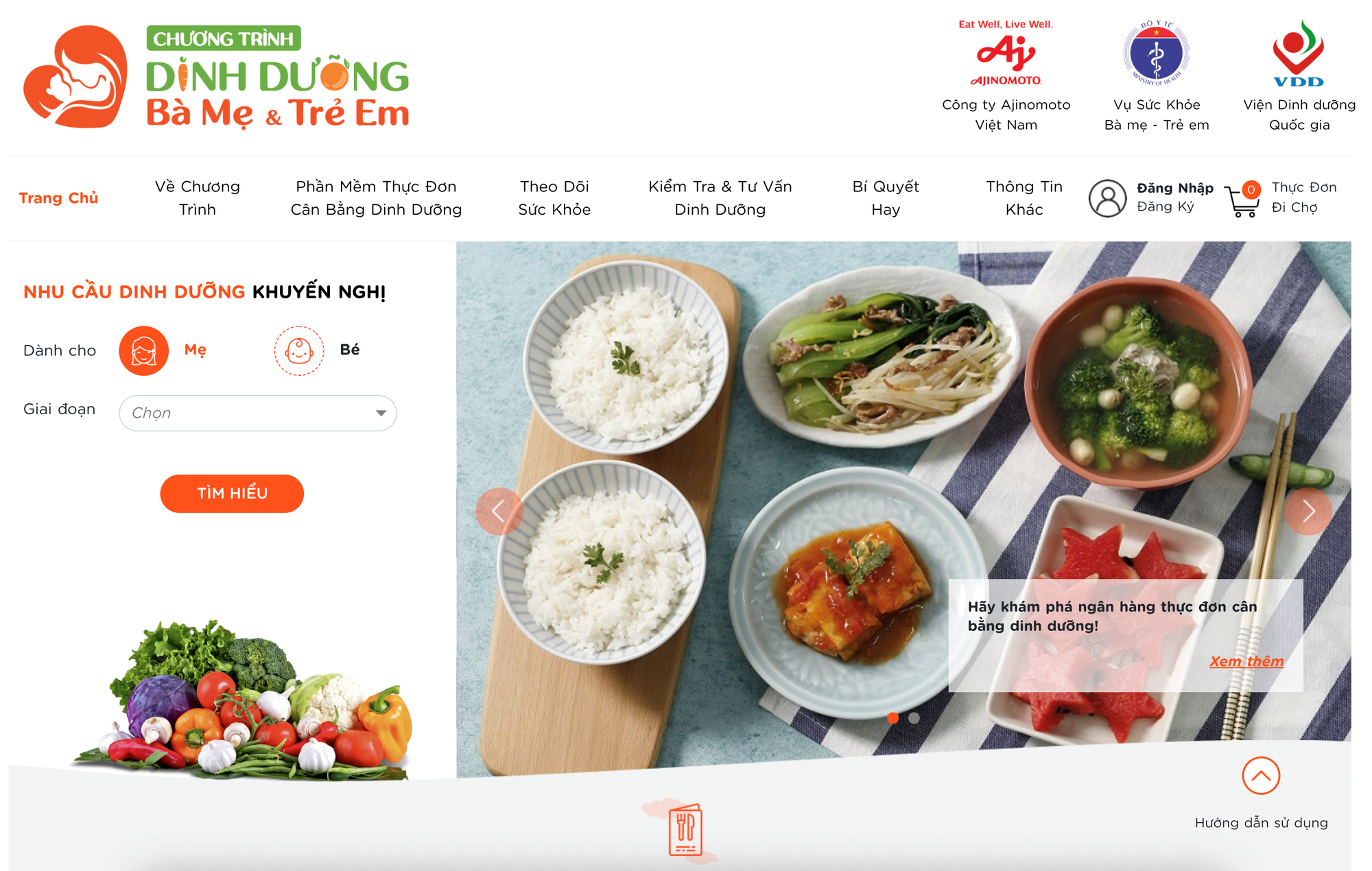 Lần đầu tiên có phần mềm thực đơn cân bằng dinh dưỡng - Ảnh 2.
