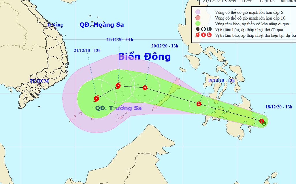 Xuất hiện v&ugrave;ng &aacute;p thấp gần Biển Đ&ocirc;ng - Ảnh 1.