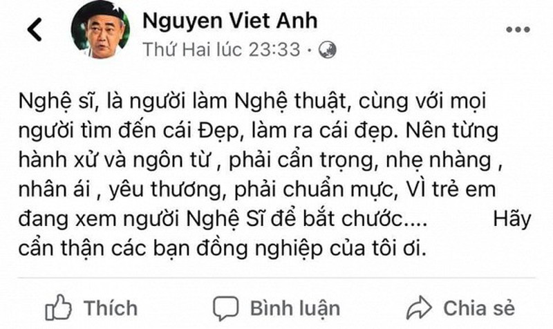 Nghệ sĩ C&aacute;t Phượng viết t&acirc;m thư xin lỗi NSND Việt Anh - Ảnh 4.