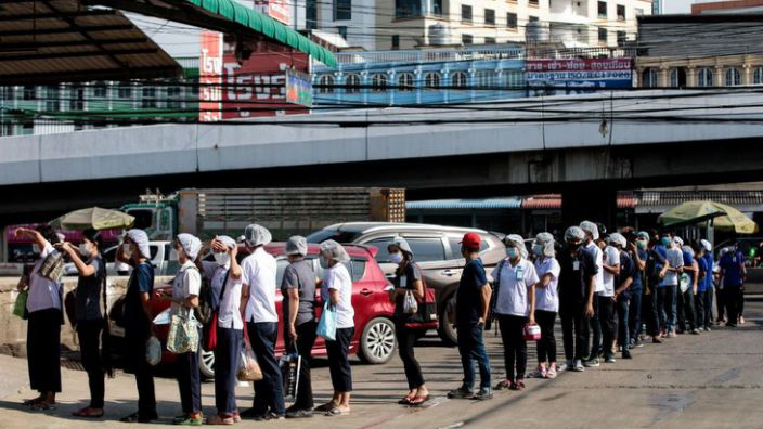 Chợ hải sản lớn nhất Thái Lan bùng phát dịch Covid-19