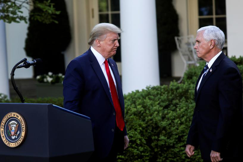 Tổng thống Trump không hài lòng với “phó tướng” Pence