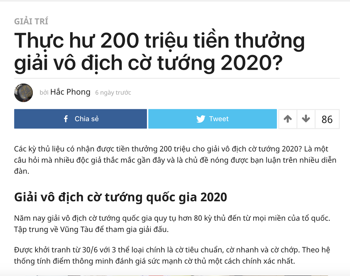 Nửa tỉ đồng cho giải thưởng Giải cờ tướng quốc gia về đ&acirc;u? - Ảnh 3.