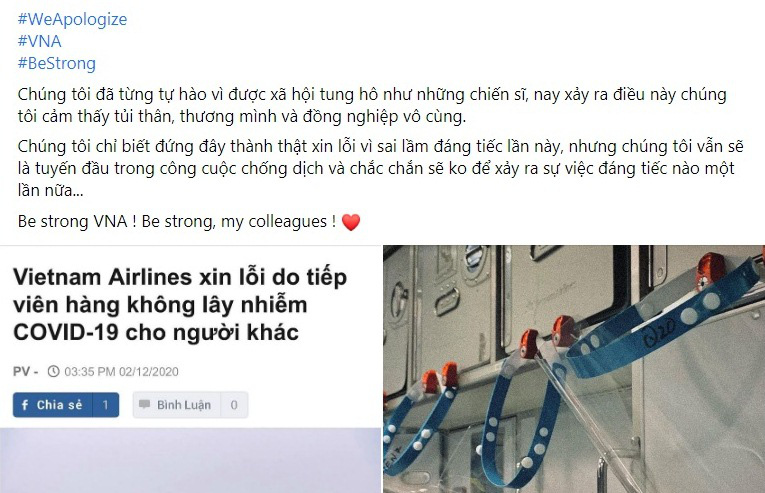 Tiếp vi&ecirc;n h&agrave;ng kh&ocirc;ng Vietnam Airlines đồng loạt xin lỗi - Ảnh 3.