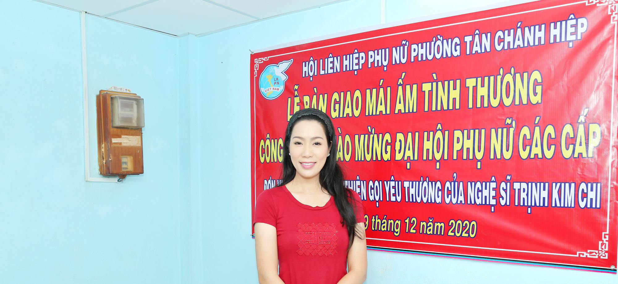 NSƯT Trịnh Kim Chi gấp rút trao nhà tình thương đón năm mới