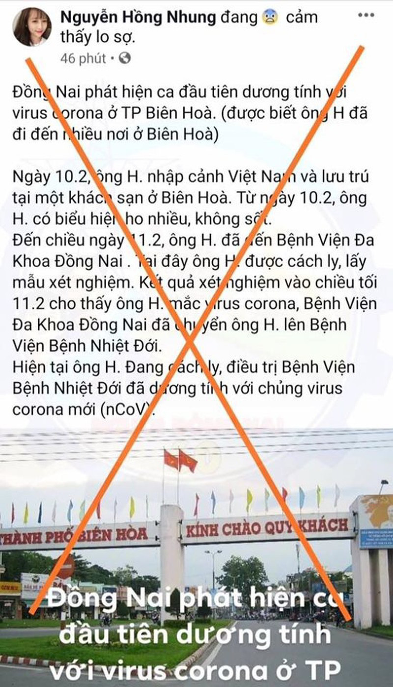 Đăng tin giả về Covid-19, người "đang ở bên Mỹ" đã bị tìm thấy ở Đồng Nai
