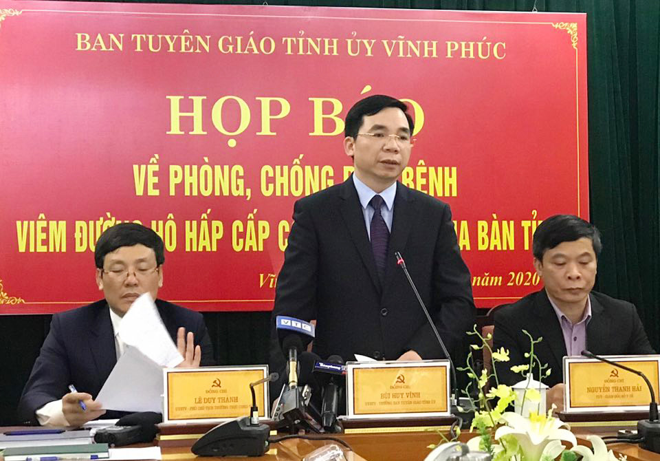 Vĩnh Phúc họp báo: Đang nghiên cứu trường hợp nữ công nhân về từ Vũ Hán lây bệnh cho 5 người khác