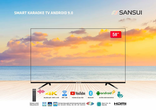 VTB hợp tác phát triển tivi tràn viền karaoke thông minh Sansui