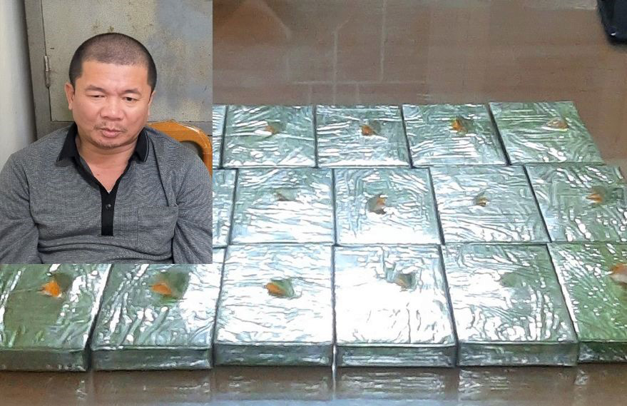 T&oacute;m gọn kẻ &ocirc;m 17 b&aacute;nh heroin tr&ecirc;n chuyến t&agrave;u Bắc Nam - Ảnh 1.