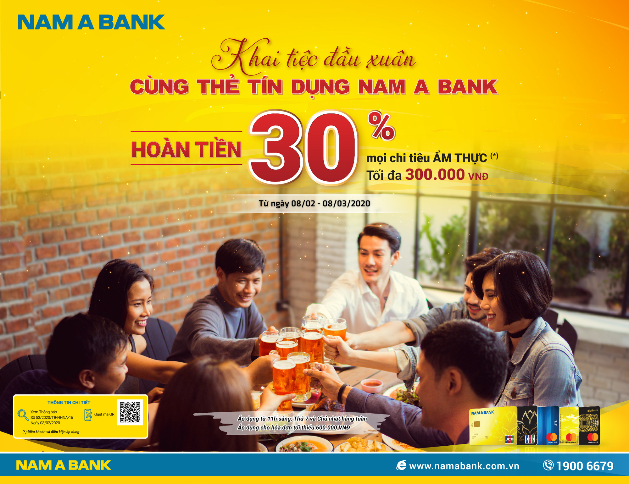 Ho&agrave;n tiền l&ecirc;n đến 30% cho chủ thẻ t&iacute;n dụng Nam A Bank - Ảnh 1.