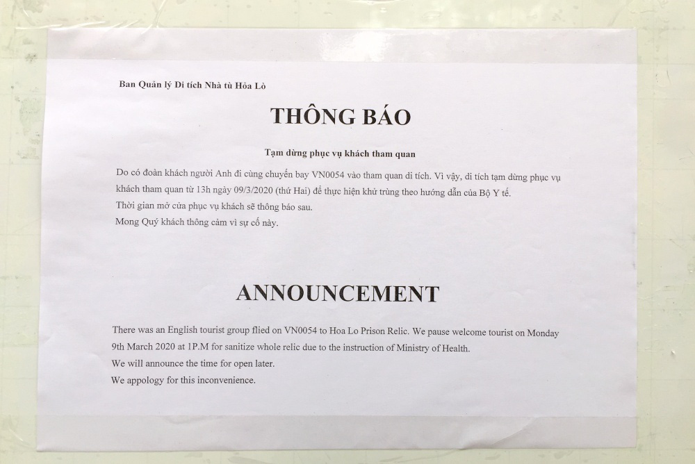 CLIP: Di tích Hoả lò tạm đóng cửa để phun khử trùng vì Covid-19 - Ảnh 3.