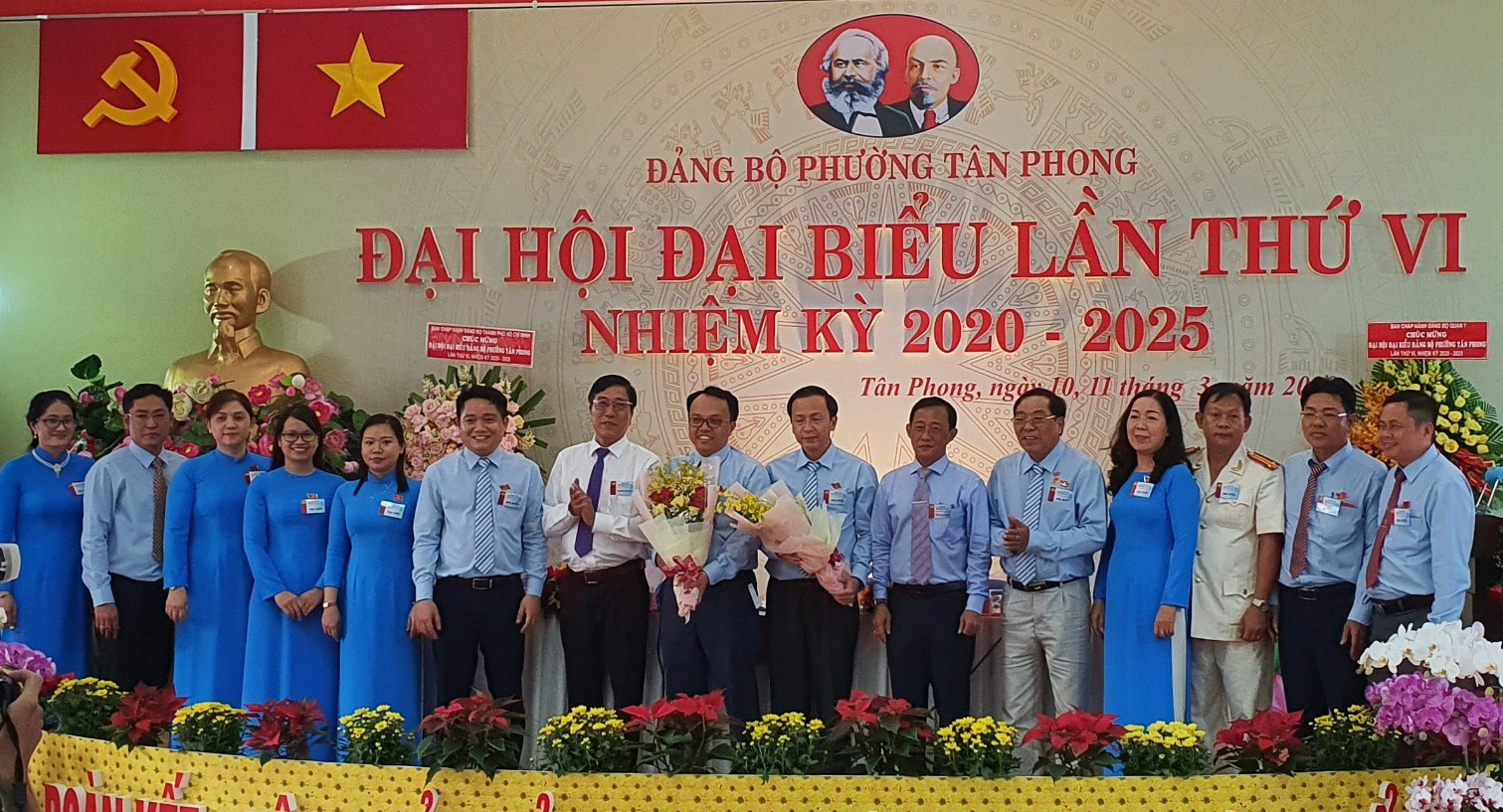 Ông Phạm Hồng Lộc tái đắc cử chức vụ Bí thư Đảng ủy phường Tân Phong