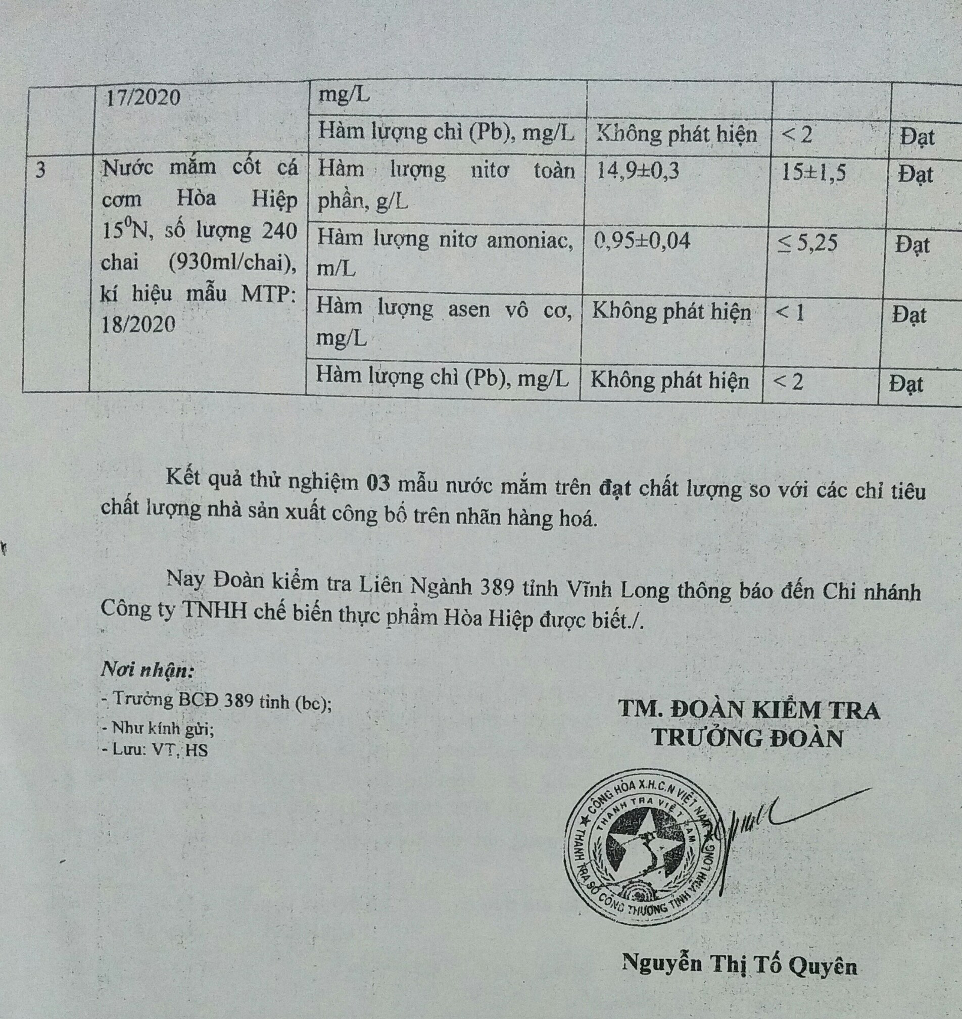 Nước mắm Hòa Hiệp đảm bảo an toàn vệ sinh thực phẩm - Ảnh 5.