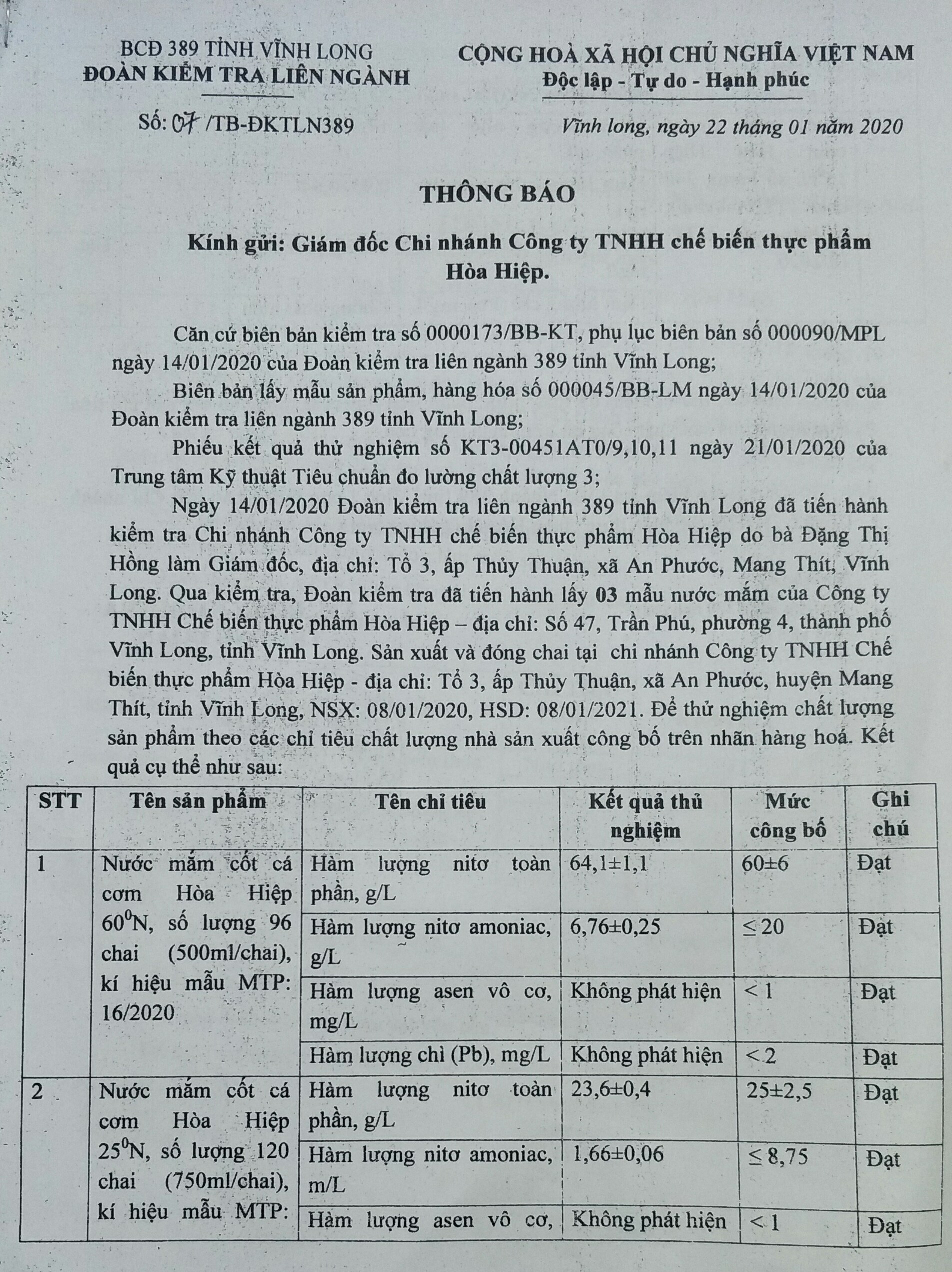 Nước mắm Hòa Hiệp đảm bảo an toàn vệ sinh thực phẩm - Ảnh 4.