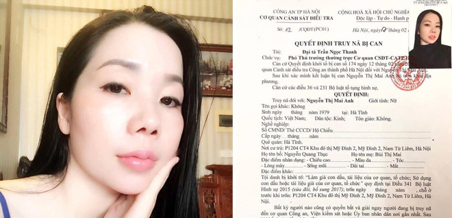Công an kêu gọi Nguyễn Thị Mai Anh ra đầu thú để hưởng khoan hồng