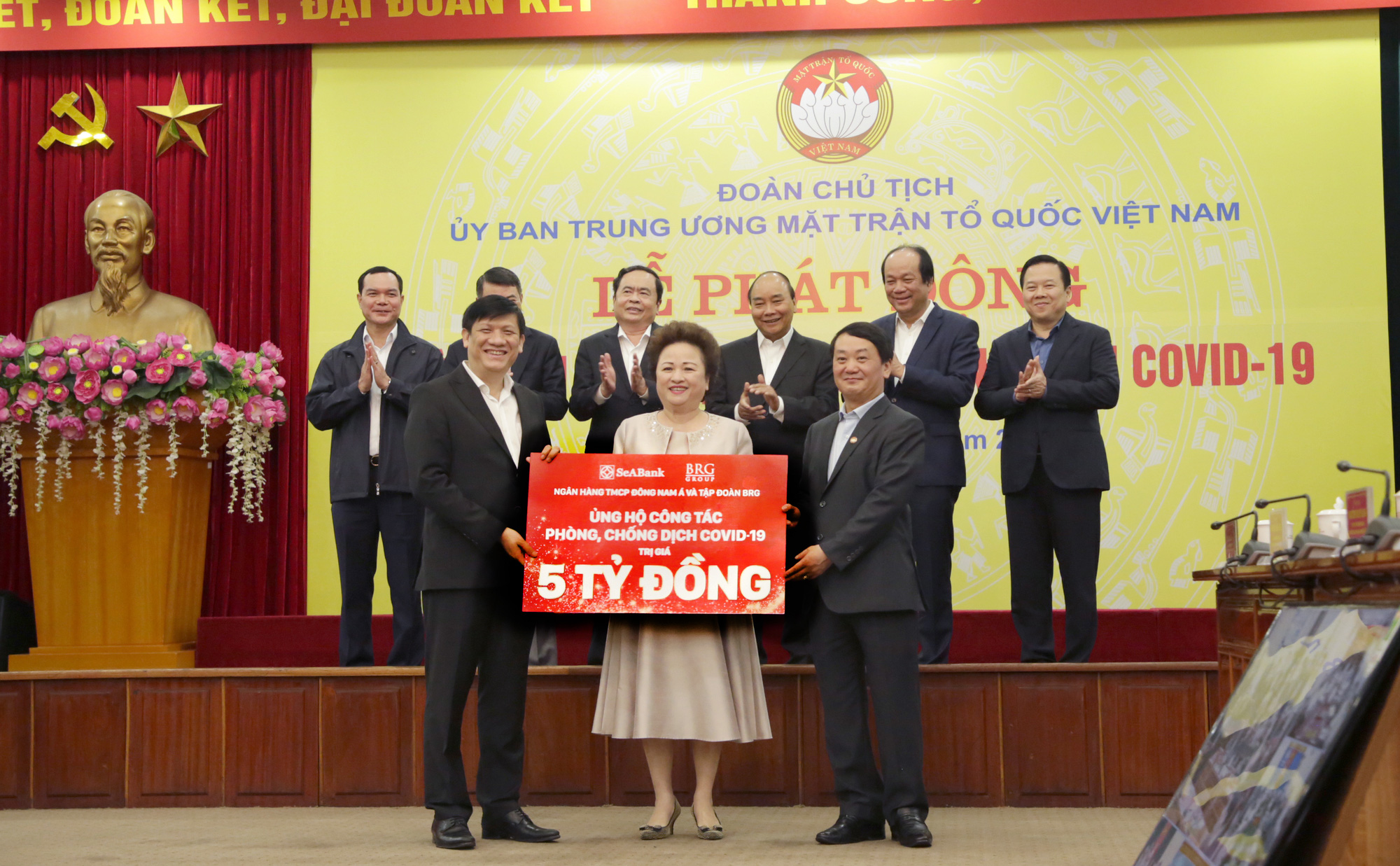 SeABank và Tập đoàn BRG đóng góp 5 tỉ đồng phòng chống Covid-19