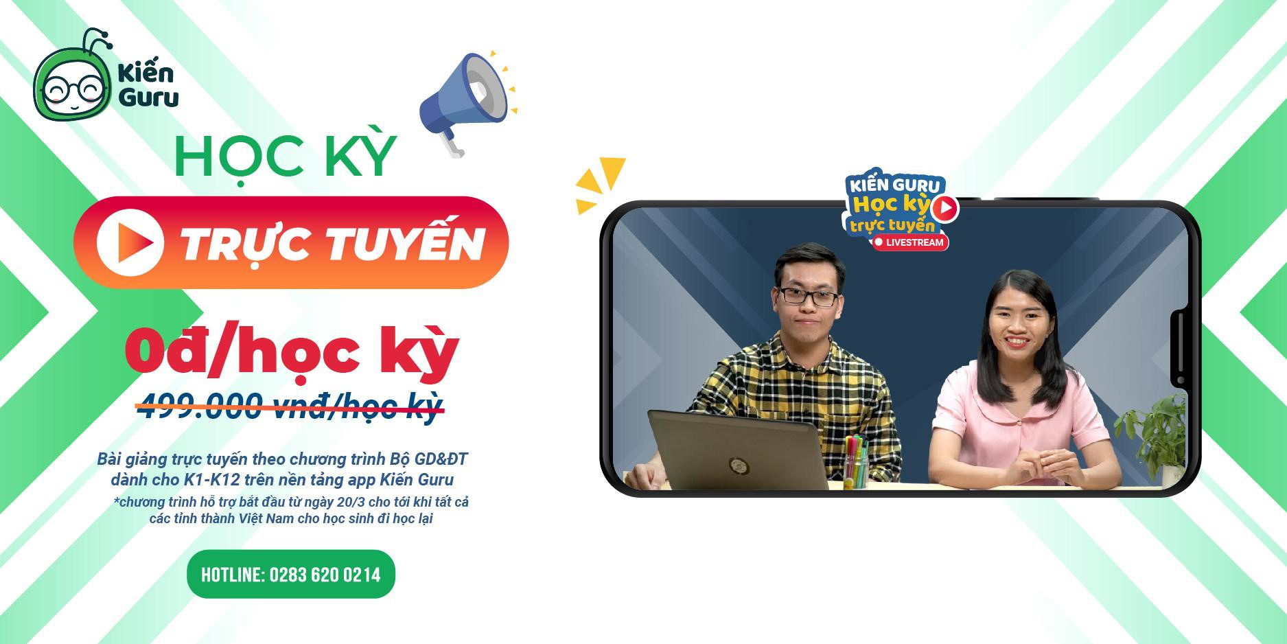 Thêm ứng dụng học online từ lớp 1 đến 12
