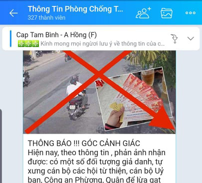 Giả mạo cán bộ phường vận động đóng quỹ Covid-19