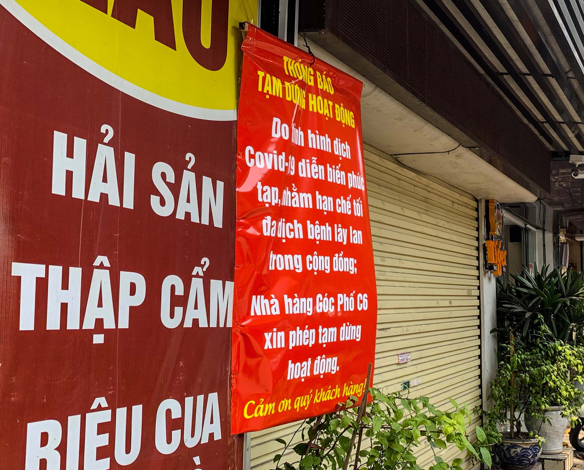 CLIP: H&agrave;ng loạt cửa h&agrave;ng cửa đ&oacute;ng then c&agrave;i để chống dịch Covid-19 - Ảnh 4.
