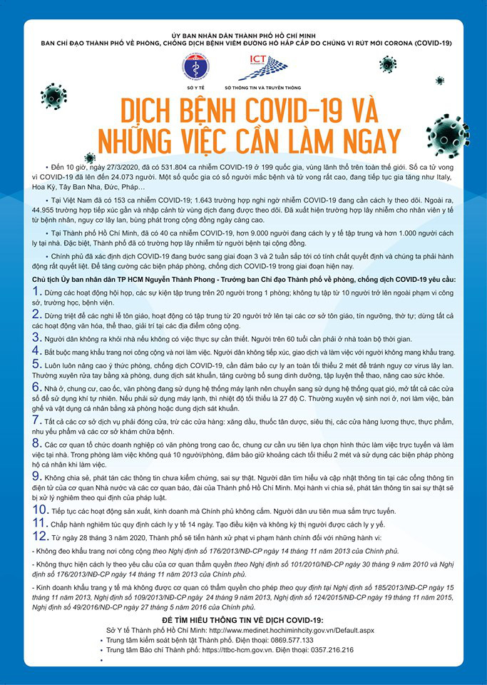 UBND TP HCM kêu gọi tận dụng 14 ngày vàng chống dịch Covid-19 - Ảnh 1.