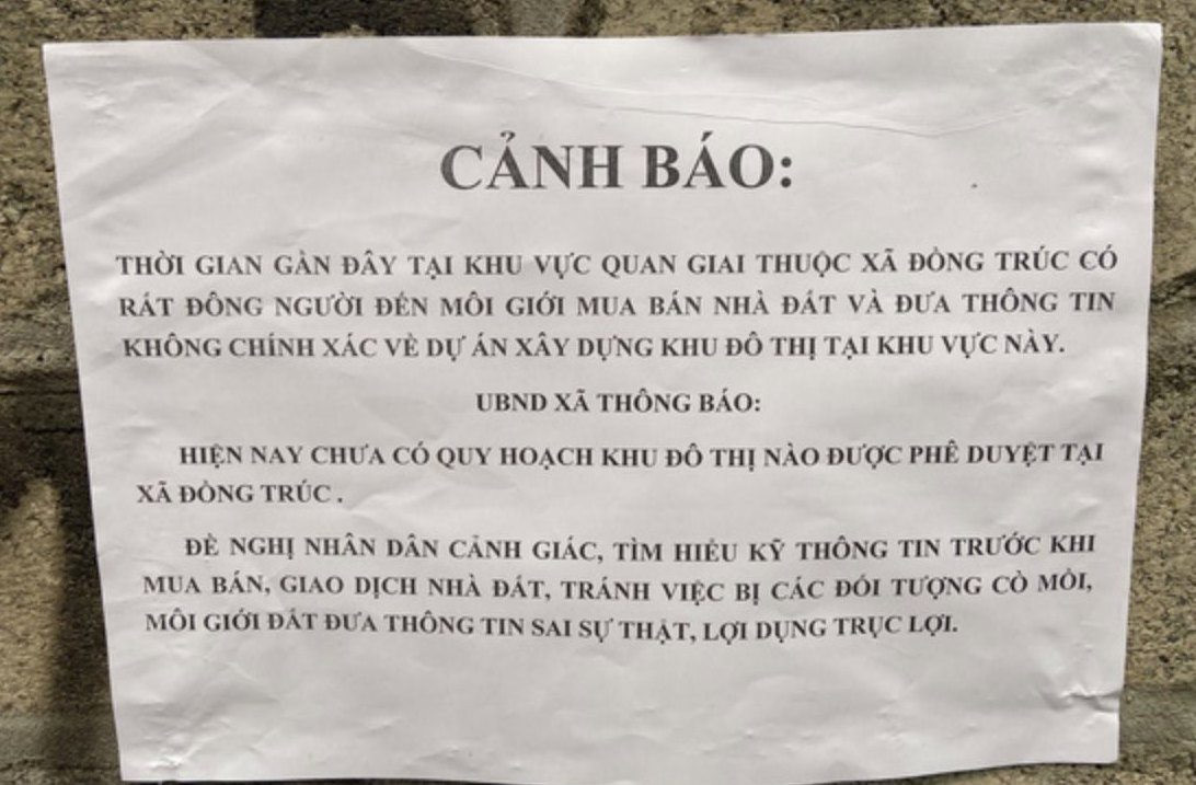 Vụ sốt đất ảo ở Hoà Lạc: Lãnh đạo xã “dẹp loạn”, “cò” lập tức tháo chạy - Ảnh 1.
