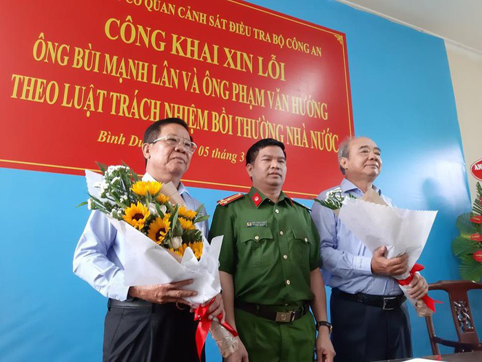 Bộ C&ocirc;ng an ch&iacute;nh thức xin lỗi 2 doanh nh&acirc;n bị bắt oan ở B&igrave;nh Dương - Ảnh 1.