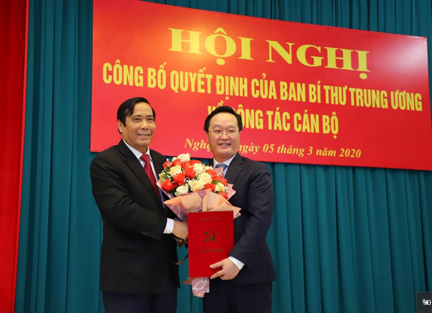 Thứ trưởng Bộ KH-ĐT làm Phó Bí thư Tỉnh ủy Nghệ An