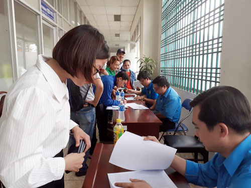 Công nhân Công ty TNHH AF Group đã nhận được trợ cấp thất nghiệp