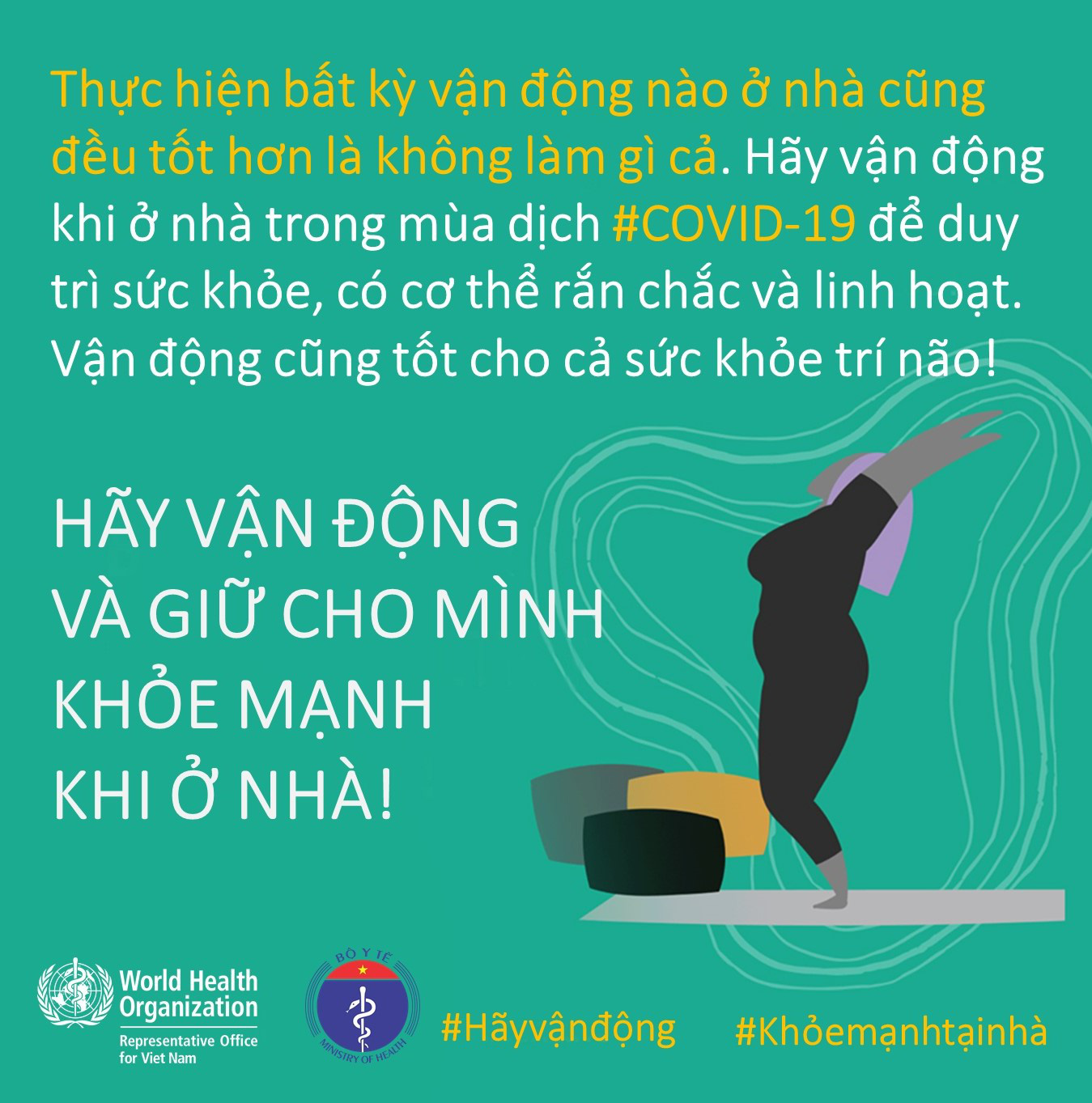 Bộ Y tế khuyến c&aacute;o về tăng cường thể lực, giữ sức khoẻ l&uacute;c c&aacute;ch ly x&atilde; hội chống Covid-19 - Ảnh 8.