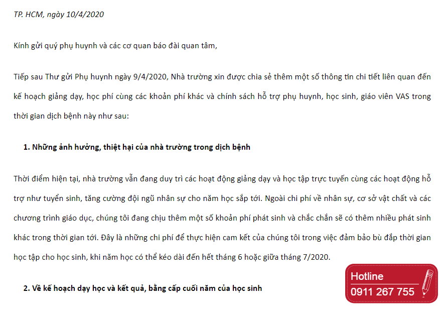 Phụ huynh sốc v&igrave; trường giữ mức học ph&iacute; cả trăm triệu khi học trực tuyến - Ảnh 1.