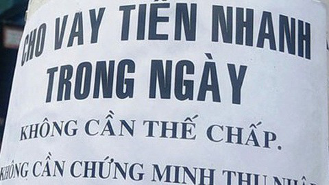 Cho vay với lãi suất "cắt cổ" và hai dấu hiệu đặc trưng tín dụng đen