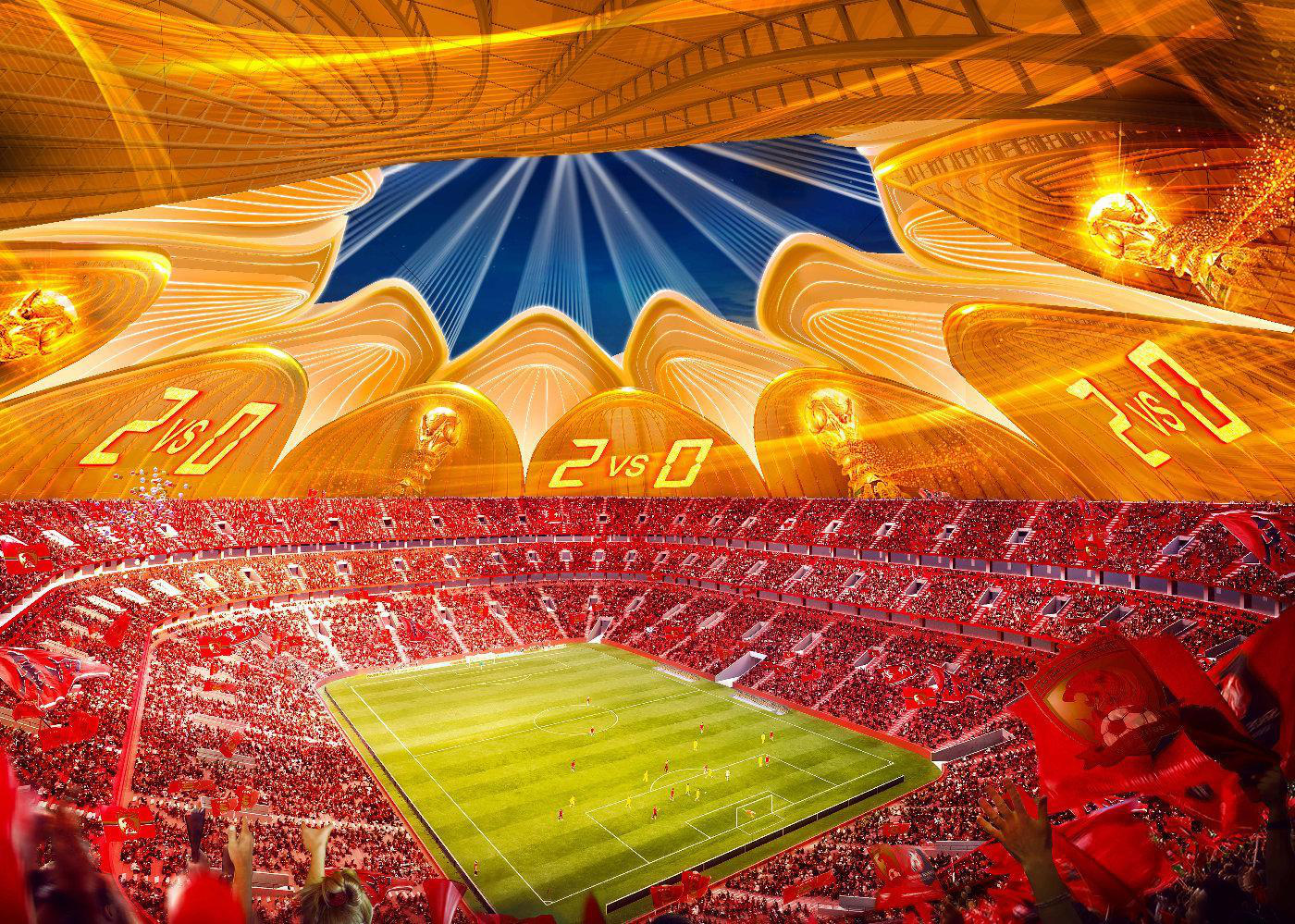 Ngắm s&acirc;n b&oacute;ng tỉ đ&ocirc; cực khủng của Quảng Ch&acirc;u Evergrande - Ảnh 3.