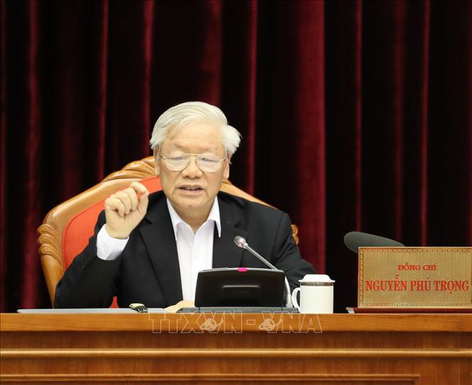Ch&ugrave;m ảnh Tổng B&iacute; thư, Chủ tịch nước Nguyễn Ph&uacute; Trọng chủ tr&igrave; Hội nghị c&aacute;n bộ to&agrave;n quốc - Ảnh 5.