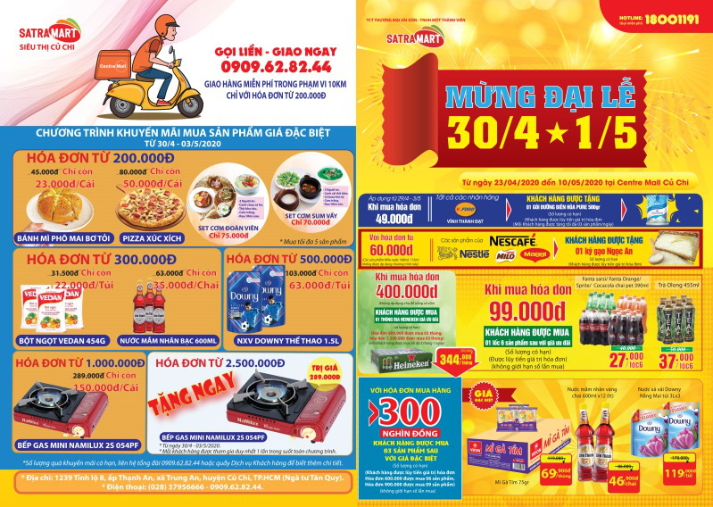 Nhiều chương tr&igrave;nh khuyến mại hấp dẫn dịp 30-4  v&agrave; 1-5 tại hệ thống b&aacute;n lẻ Satra - Ảnh 7.