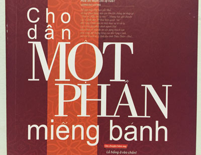 "Cho dân một phần miếng bánh"