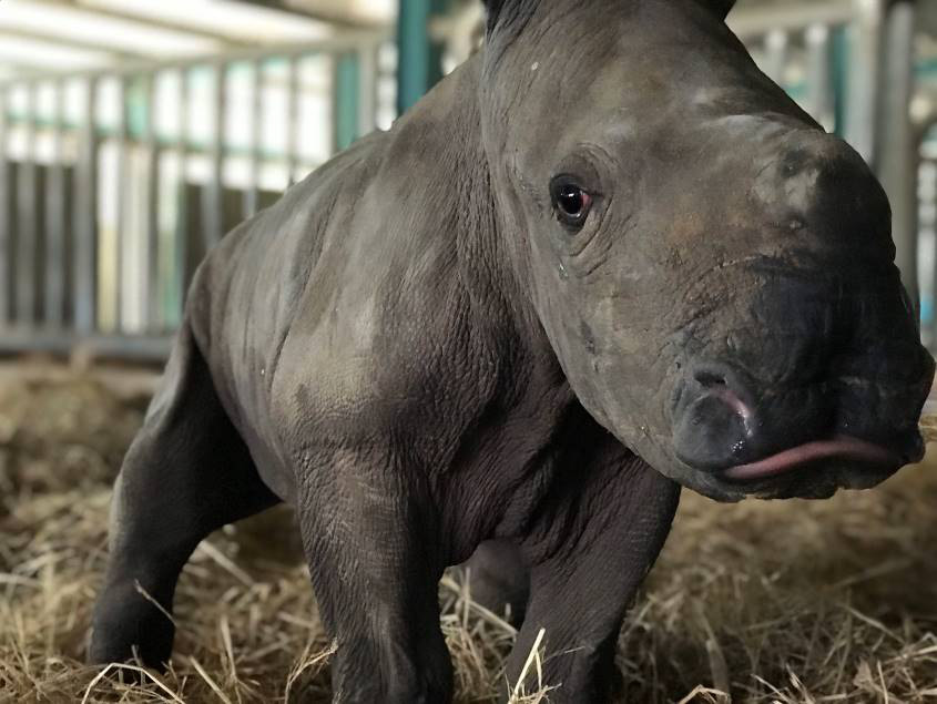 Giữa "tâm bão" dịch Covid-19, Vinpearl Safari đón bé tê giác mới chào đời với cái tên "Chiến thắng"