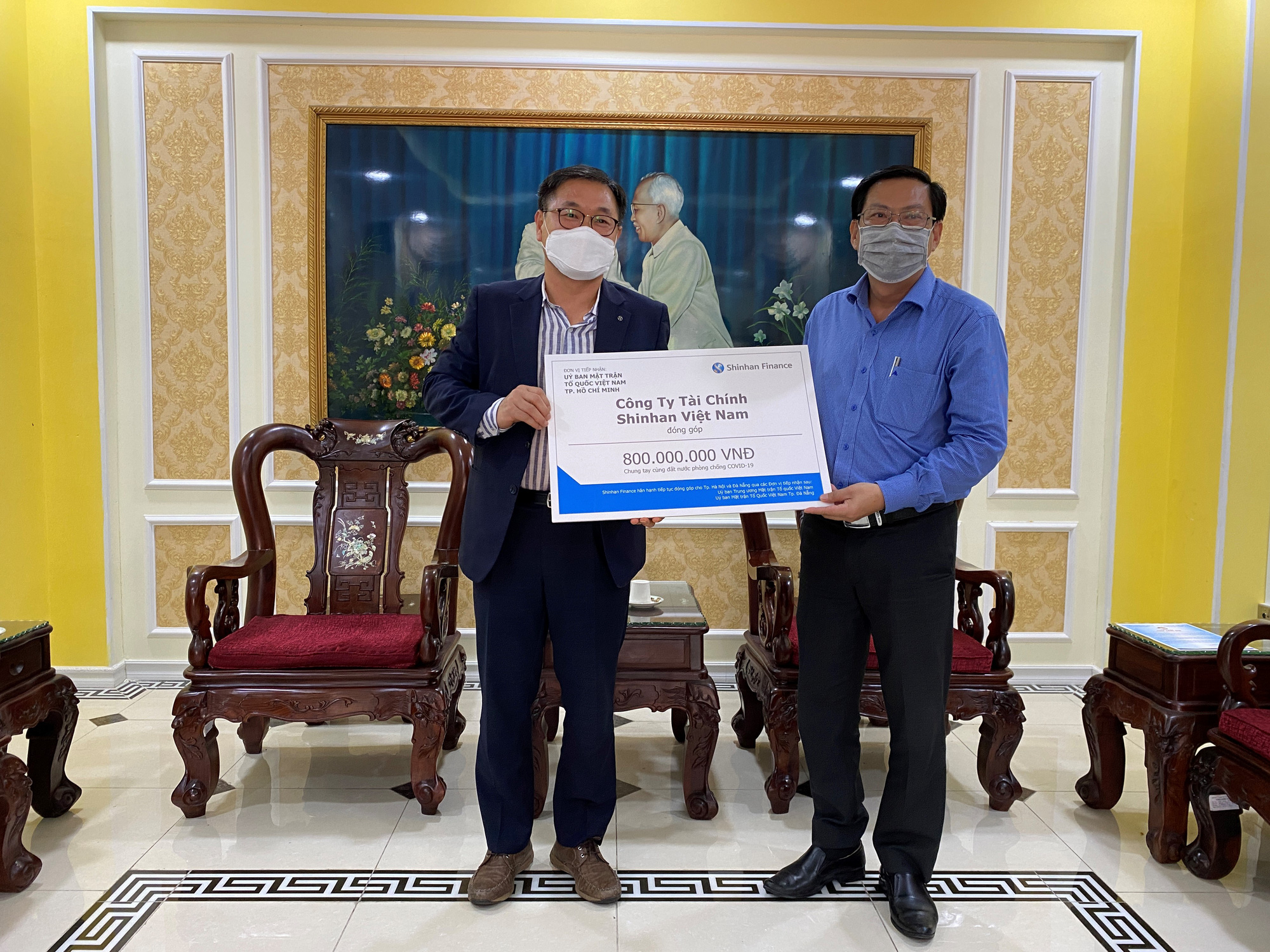 Shinhan Finance đóng góp 1,2 tỉ đồng cùng cả nước phòng chống COVID-19