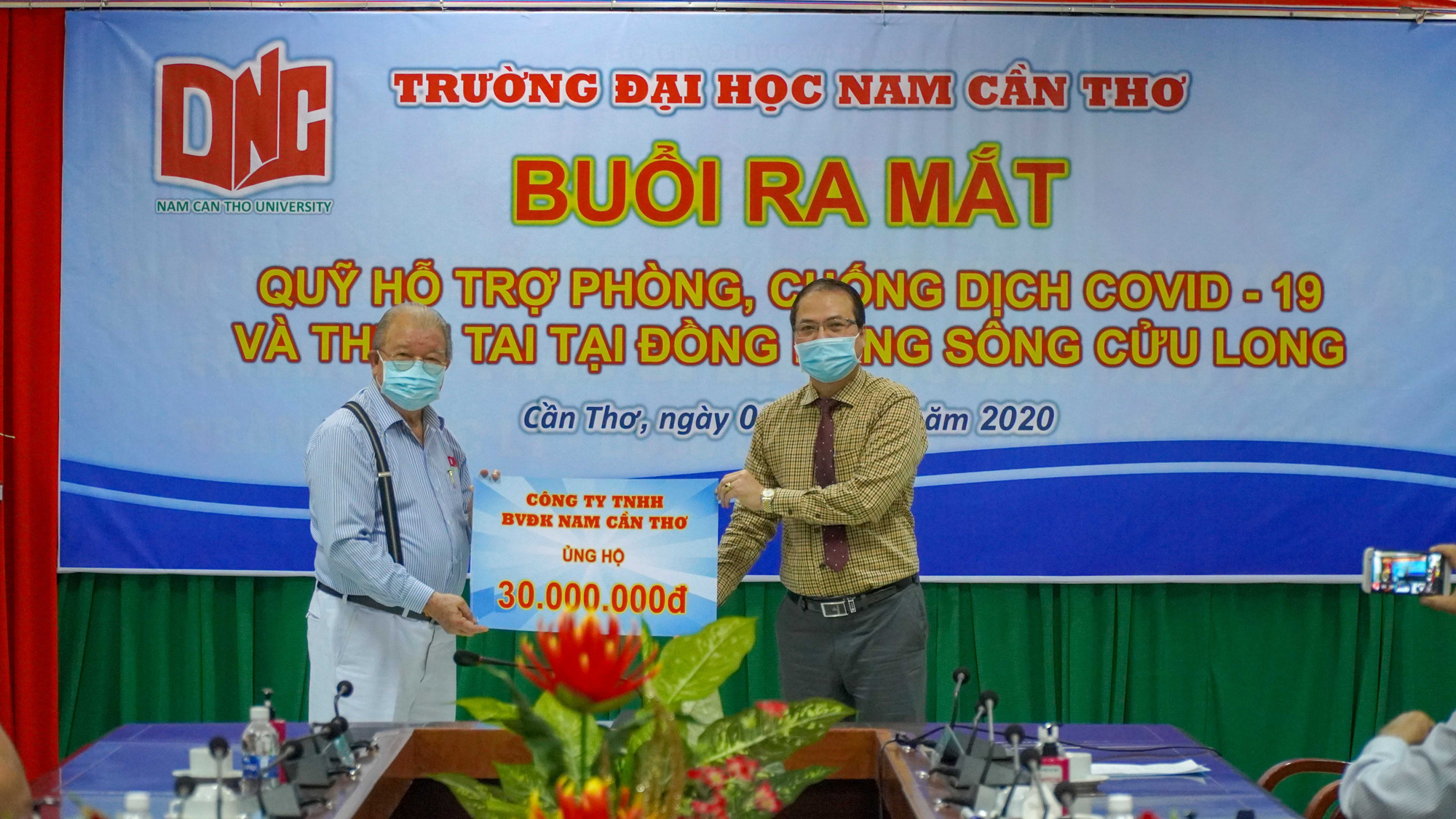 ĐH Nam Cần Thơ ra mắt quỹ phòng, chống dịch Covid-19 và thiên tai ĐBSCL