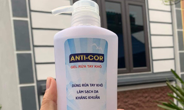 Đình chỉ, thu hồi gel rửa tay khô ANTI-COR không đạt chất lượng