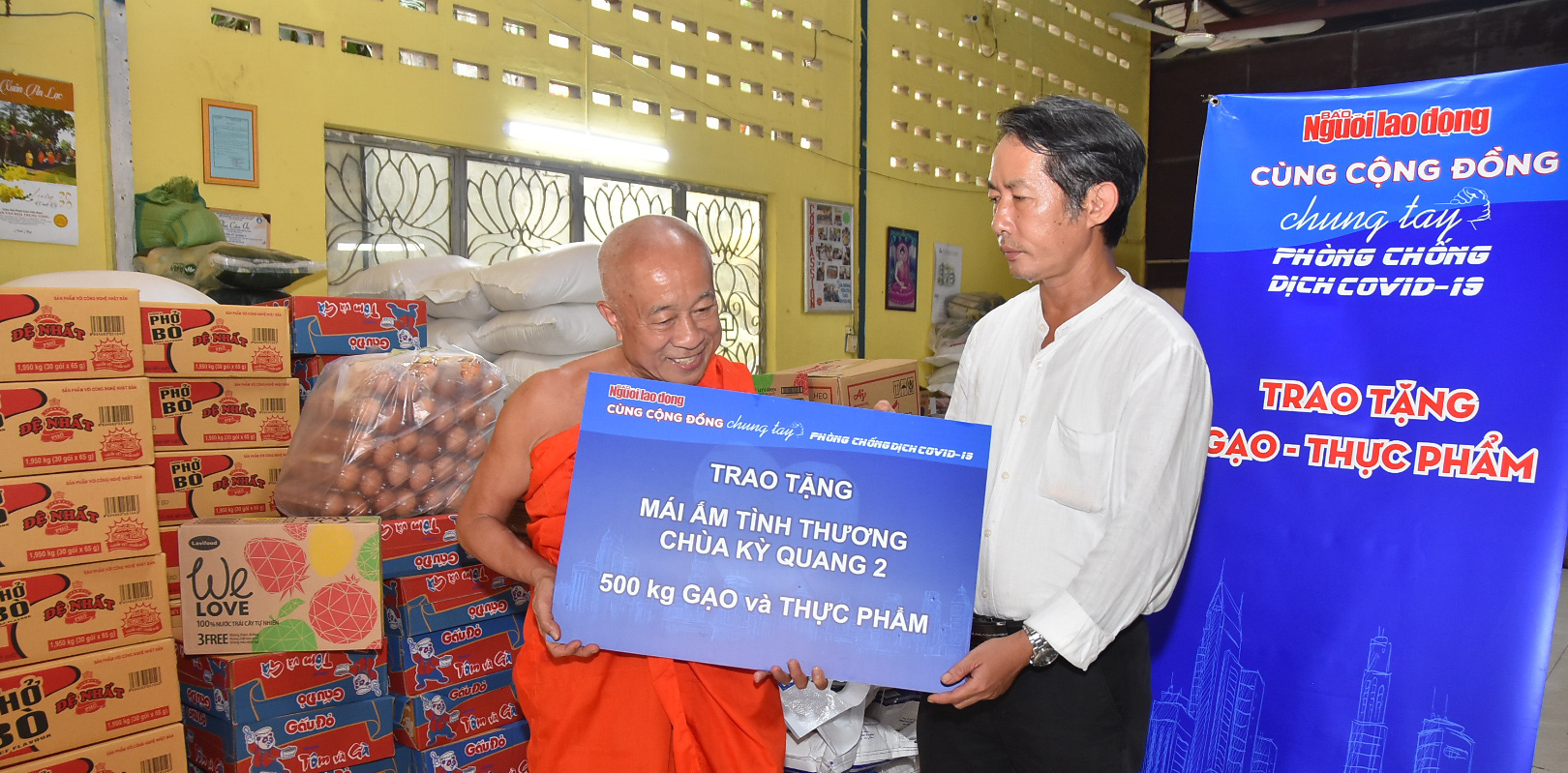 Hình ảnh "biết nói" ở chùa Kỳ Quang, Trung tâm Thạnh Lộc