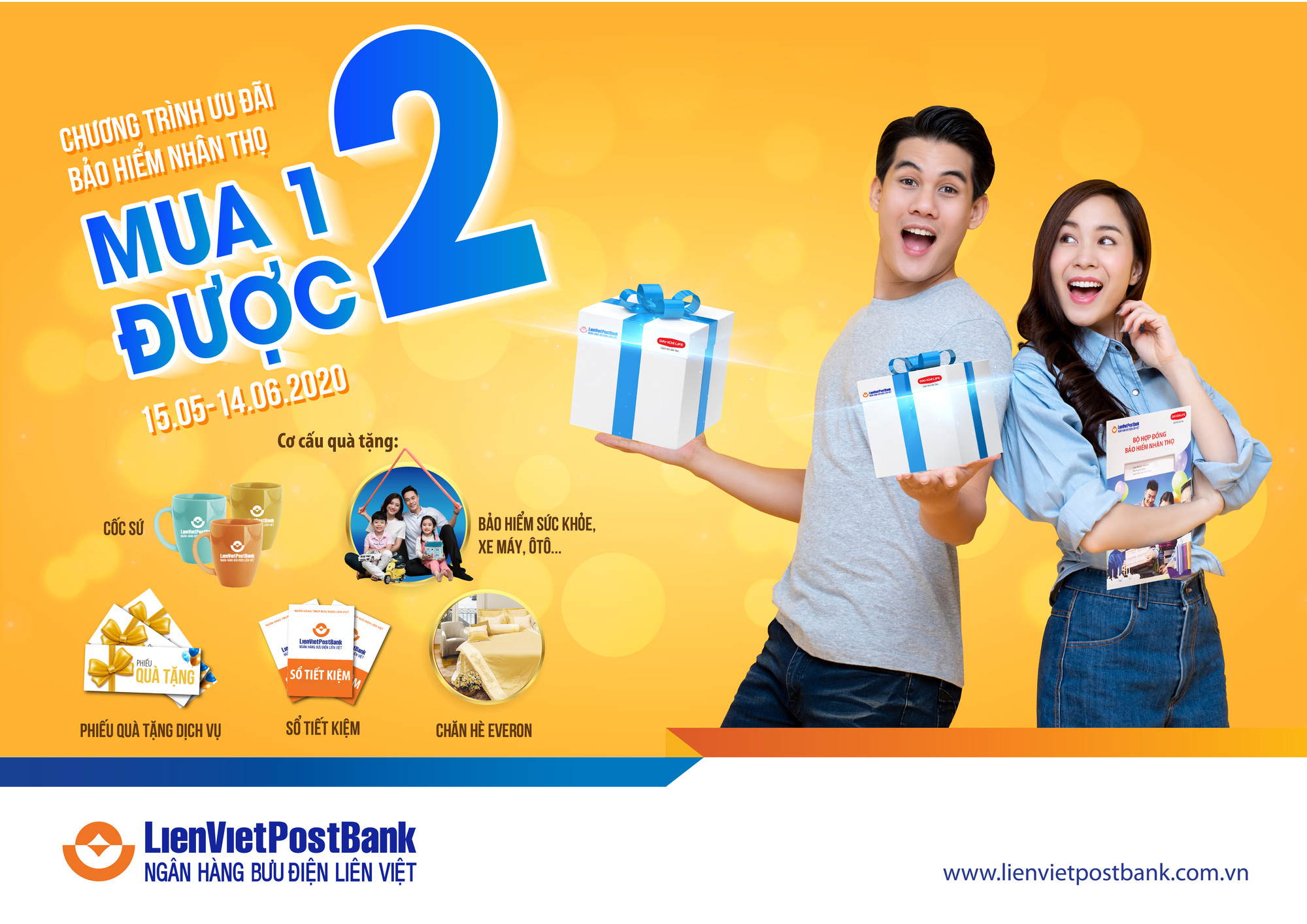 Nhận ngay quà tặng khi tham gia bảo hiểm nhân thọ tại LienVietPostBank