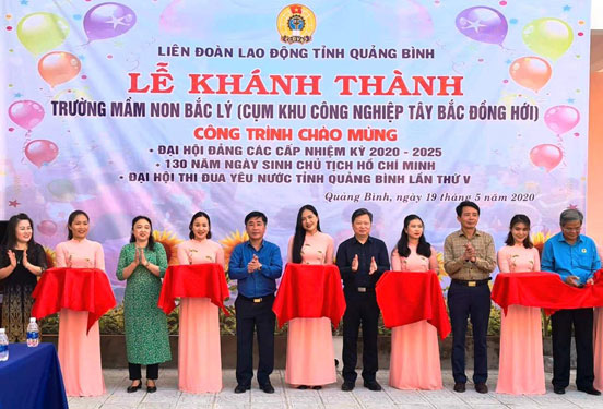 Quảng Bình: Mở rộng trường mầm non cho con công nhân