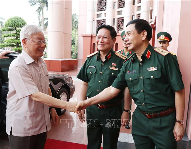 Chùm ảnh Tổng Bí thư, Chủ tịch nước Nguyễn Phú Trọng chủ trì Hội nghị Quân ủy Trung ương