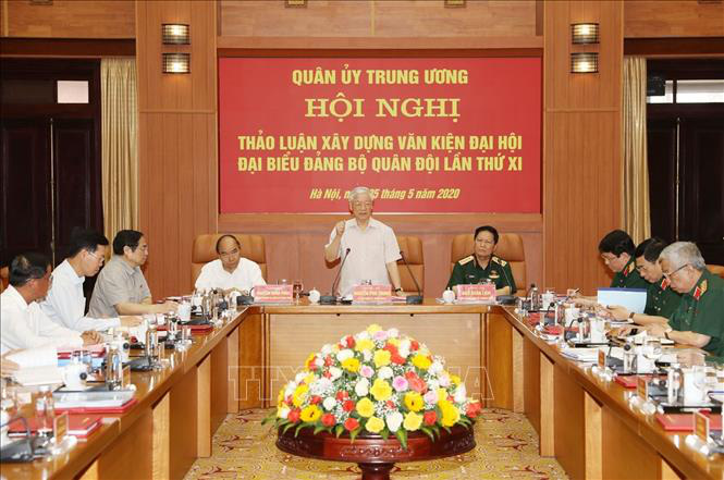 Ch&ugrave;m ảnh Tổng B&iacute; thư, Chủ tịch nước Nguyễn Ph&uacute; Trọng chủ tr&igrave; Hội nghị Qu&acirc;n ủy Trung ương - Ảnh 6.